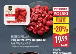 ALDI Mięso wołowe na gulasz oferta