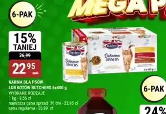 bi1 Karma dla psów lub kotów butchers oferta