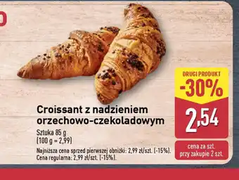 ALDI Croissant z nadzieniem orzechowo-czekoladowym oferta