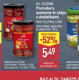 ALDI Pomidory suszone w oleju z dodatkami All Seasons oferta