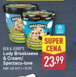 ALDI Lody Ben & Jerry's Brookieees & Cream/Spectacu-love oferta