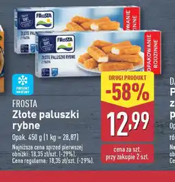 ALDI Złote paluszki rybne Frosta oferta