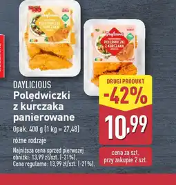 ALDI Polędwiczki z kurczaka panierowane Daylicious oferta
