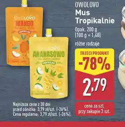 ALDI Owolovo Mus Tropikalnie oferta