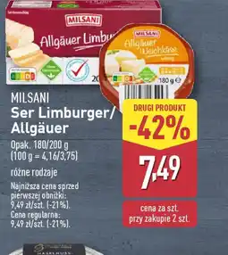 ALDI Ser Limburger/Allgäuer Milsani oferta