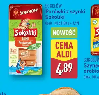 ALDI Parówki z szynki Sokoliki oferta