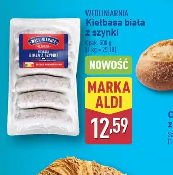 ALDI Kiełbasa biała z szynki oferta