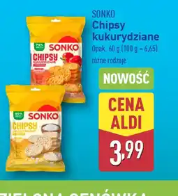 ALDI Chipsy Sonko kukurydziane oferta