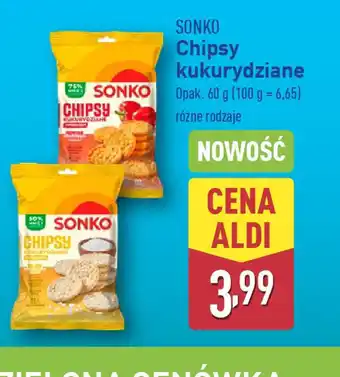ALDI Chipsy Sonko kukurydziane oferta