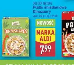 ALDI Płatki śniadaniowe Dinozaury Golden Bridge oferta