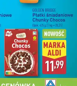 ALDI Płatki śniadaniowe Chunky Chocos Golden Bridge oferta