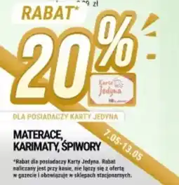bi1 Materace, karimaty, śpiwory oferta