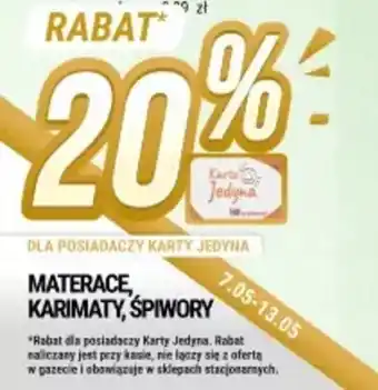 bi1 Materace, karimaty, śpiwory oferta
