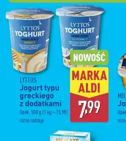 ALDI Jogurt typu greckiego z dodatkami Lyttos oferta