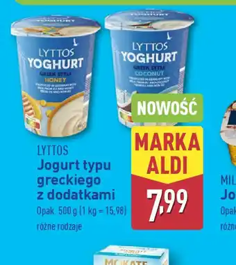 ALDI Jogurt typu greckiego z dodatkami Lyttos oferta