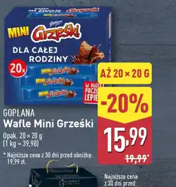 ALDI Wafle Mini Grześki Goplana oferta