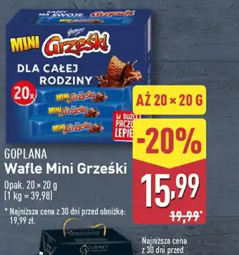 ALDI Wafle Mini Grześki Goplana oferta