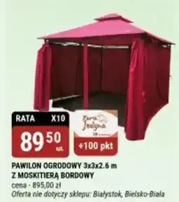 bi1 Pawilon ogrodowy z moskitierą bordowy oferta