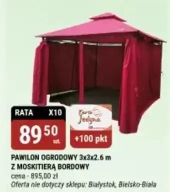 bi1 Pawilon ogrodowy z moskitierą bordowy oferta