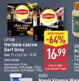 ALDI Herbata czarna Lipton Earl Grey oferta