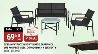 bi1 Zestaw wypoczynkowy rialto grafitbica oferta