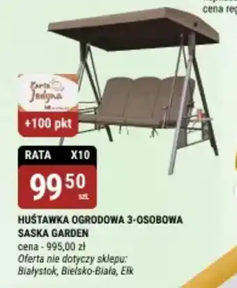 bi1 Huśtawka ogrodowa 3-osobowa saska garden oferta