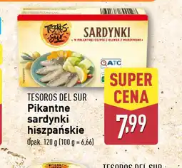 ALDI Sardynki Pikantne Hiszpańskie Tesoros Del Sur oferta