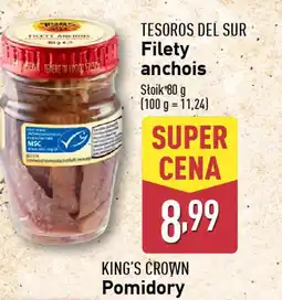 ALDI Filety anchois Tesoros del Sur oferta