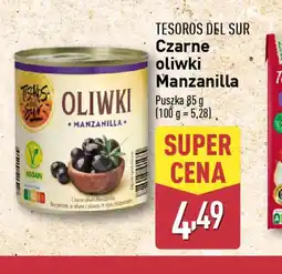 ALDI Czarne oliwki Manzanilla Tesoros del Sur oferta