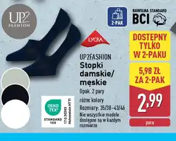 ALDI Stopki damskie/męskie UP2FASHION oferta