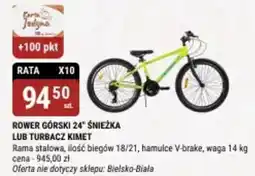 bi1 Rower górski 24" śnieżka lub turbacz kimet oferta