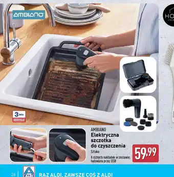 ALDI Elektryczna szczotka do czyszczenia Ambiano oferta
