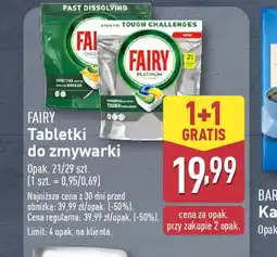 ALDI Tabletki do zmywarki Fairy oferta