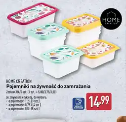 ALDI Pojemniki na żywność do zamrażania Home Creation oferta