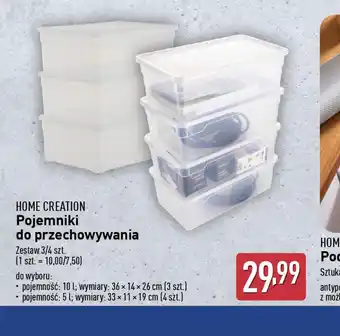 ALDI Pojemniki do przechowywania Home Creation oferta