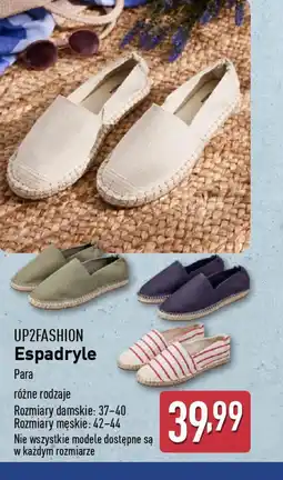 ALDI Espadryle UP2FASHION oferta