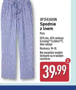 ALDI Spodnie z lnem UP2FASHION oferta