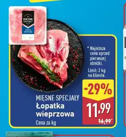 ALDI Lopatka wieprzowa oferta