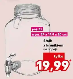 Kaufland Słoik z kranikiem na napoje oferta
