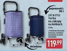ALDI Torba podróżna na kółkach Live In Style oferta