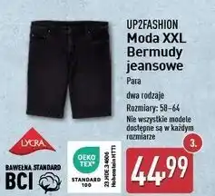 ALDI Bermudy męskie jeansowe 58-64 Up2Fashion oferta
