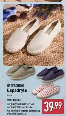 ALDI Espadryle męskie 42-44 Up2Fashion oferta