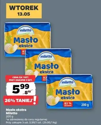 Netto Masło ekstra Miletto oferta
