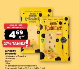 Netto Ser królewiecki szwajcar plastry Serenada oferta