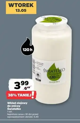 Netto Wkład olejowy 120 h Światełko oferta