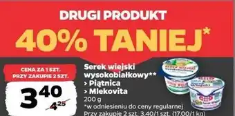 Netto Serek wiejski Mlekovita Sba oferta