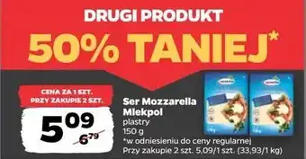 Netto Ser mozzarella - plastry Mlekpol oferta