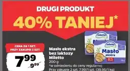 Netto Masło ekstra bez laktozy Miletto oferta