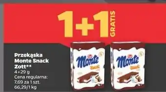 Netto Baton mleczny Zott Monte Snack oferta