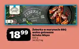 Netto Żeberka wolno gotowane w marynacie bbq Sztuka Mięsa Netto oferta
